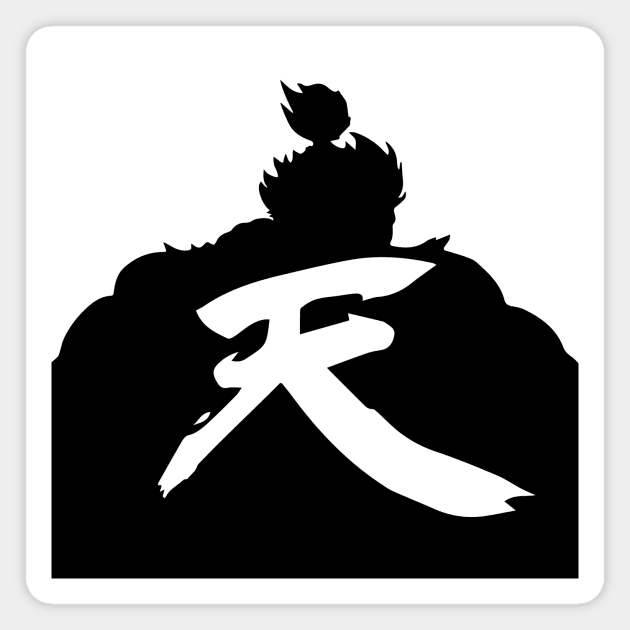 Akuma Back Design Magnet by waveformUSA